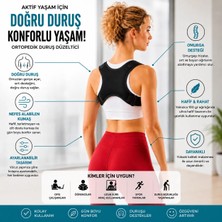 TUMKE Kamburluk Önleyici Omuz Sırt Dik Duruş Korsesi Ortopedik Duruş Düzeltici Kadın Erkek Kifoz Skolyoz