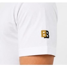 Boss Grafics Bisiklet Yaka  Beyaz Regular Fit Tshırt