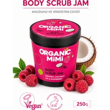 Nemlendirici Vücut Peelingi Hassas Ciltler %98 Doğal, Hindistan Cevizi Ahududu, 250 G Body Scrub