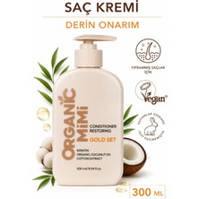 Saç Kremi Hindistan Cevizi & Keratin, Kuru ve Yıpranmış Saçlar Için Onarıcı Saç Bakım Kremi, 300 ml