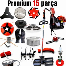 Ader Premium 15 Parça Full Paket Sırt Çantalı Ot Kesme ve Çapa Makinesi