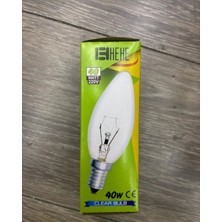 Hehe 2'li Halojen Buji Şeffaf E14 Duy (40W)