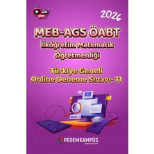 Pegem Kampüs 2026 MEB-AGS ÖABT İlköğretim Matematik Öğretmenliği Türkiye Genel
