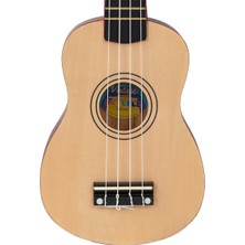 Vintage Laka Rainbow Soprano Ukulele - Natural