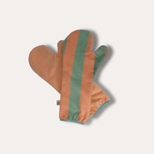 Asky&Erd Soft Rituals | Drying Mitts | Seafoam & Salmon Stripe