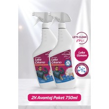 letsClean Profesyonel Leke Çıkarıcı Sprey Zorlu Lekeler İçin Güçlü Temizlik - 2x750 ml