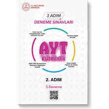 T.c. Millî Eğitim Bakanlığı 3 Adım Ayt Eşit Ağırlık Deneme Sınavları 2. Adım 5 Deneme Meb Yayınları Üniversite Sınavı Hazırlık Kitabı
