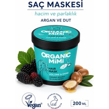 Saç Bakım Maskesi Nemlendirici Besleyici, Argan Yağı Ve Dut Özlü Hacim Ve Parlaklık, 200 ml