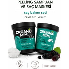 Organic Mimi Saç Bakım Seti - Süper Hacim Peeling Şampuan + Saç Bakım Maskesi