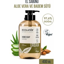 Sıvı El Sabunu Nemlendirici Yumuşatıcı Aloe Vera Ve Badem %97,6 Doğal Sıvı Sabun, 400 ml