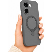 Coolacs Xiaomi Poco X8 Pro Uyumlu Kılıf M-Safe Özellikli Yüzük Standlı Telefon Kılıfı Kapak