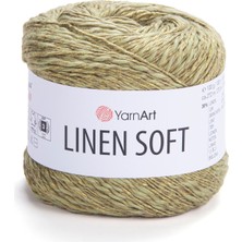 Yarnart Linen Soft Keten Pamuk Viskon Örgü Ipi 100 gr 272 M Yazlık Bluz Şal Hırka Ipi-7313