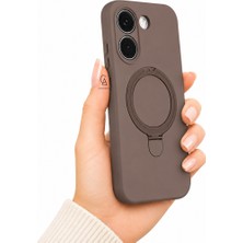 Coolacs Xiaomi Poco X8 Pro Uyumlu Kılıf M-Safe Özellikli Yüzük Standlı Telefon Kılıfı Kapak