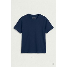 Hafico Erkek / Kız Çocuk Düz Basic T-Shirt %100 Pamuklu Bisiklet Yaka