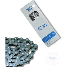 Tec C30 Bisiklet Zinciri 116L 5-6-7 Vitesli Bisikletler Ile Uyumlu