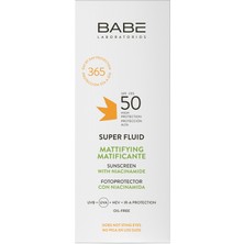 Babe Laboratorios Babe Facial Sunscreen Mattifying Super Fluid SPF50 50ml