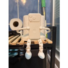 Filamel Esprili Telefon Tutuculu Tuvalet Kağıtlığı - Dekoratif 3D Baskı Banyo Aksesuarı ve Organizer