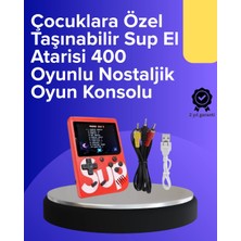 Svoria Store Mey Ithalat® Çocuklar Için 400 Retro Oyunlu Konsol