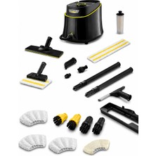 Karcher Sc 3 Deluxe Easyfix Plus Set 1900W 3.5 Bar Hızlı Isınan Buharlı Temizlik Makinesi - LED Göstergeli Kireç Çözücü Kartuşlu Kesintisiz Temizlik Imkanı-Kimyasalsız %99.99 Bakteri Öldürücü Etkili