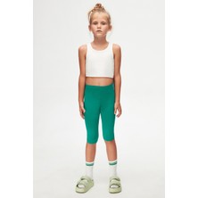 Lovetti Koyu Yeşil Kız Çocuk Basic Kapri