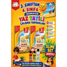 Hakim Yayınları Hakim Çocuk 3.sınıftan 4.sınıfa Geçenler Için Yaz Tatili Çalışma Yaprakları (Slime Set Hediyeli)