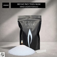 Inci Tozu Mum 250 Gram Beyaz - Kiraz Çiçeği Kokulu (20 Adet Fitil Hediyeli)