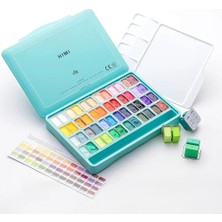 Hımı Twin Cup Gouache Set Guaj Boya Seti 48 Renk x 12 Gr. (Green Case)