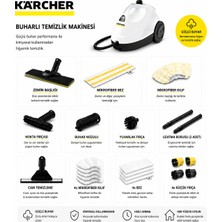 Karcher Hijyenik Kaliteli Yaşam Buharlı Temizleyici Sc 2 Easyfix Full-Set+Cam Başlığı 21 Parça Temizlik Seti 