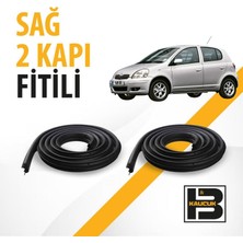 B&M Kauçuk Toyota Yaris (1999-2005) Sağ Ön ve Arka Kapı Fitili BM02899