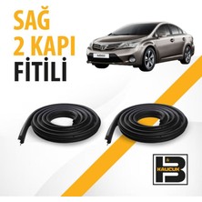 B&M Kauçuk Toyota Avensis (2010-2014) Sağ Ön ve Arka Kapı Fitili BM02642