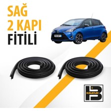 B&M Kauçuk Toyota Yaris (2011-2020) Sağ Ön ve Arka Kapı Fitili BM02877