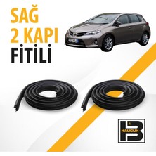 B&M Kauçuk Toyota Auris (2012-2018) Sağ Ön ve Arka Kapı Fitili BM02697