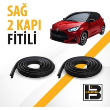 B&M Kauçuk Toyota Yaris Vision (2020-2022) Sağ Ön ve Arka Kapı Fitili BM02866