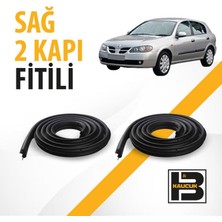 B&M Kauçuk Nissan Almera Hatchback (2000-2006) Sağ Ön ve Arka Kapı Fitili BM02477