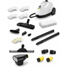 Karcher Kst 2 Pro Set 1500W 3.2 Bar Yüksek Basınçlı Buharlı Temizlik Makinesi- Beyaz Ev ve Ofis Tipi Hijyenik Zemin Temizleyici - Kimyasalsız Temizlik %99.99 Bakteri Öldürücü Etkili