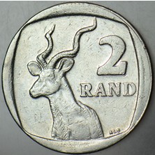 Banknoting Güney Afrika 2 Rand 2016.
