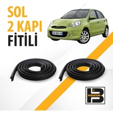 B&M Kauçuk Nissan Micra (2011-2017) Sol Ön ve Arka Kapı Fitili BM02544