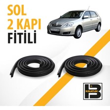 B&M Kauçuk Toyota Corolla Hatchback (2000-2006) Sol Ön ve Arka Kapı Fitili BM02841
