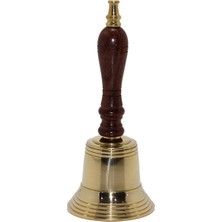Lavly Ahşap Saplı Pirinç Başlıklı El Çanı 6984A