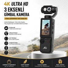 Ezere Ally Q8 Pocketpro 4K Dijital Vlog Kamerası