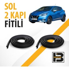 B&M Kauçuk Nissan Micra (2018-2022) Sol Ön ve Arka Kapı Fitili BM02533