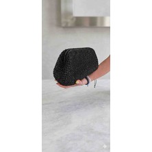 Creatif La Femme Loresima Burslu Clutch Çanta Siyah