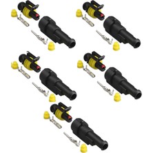 İTHAL 5 Adet Super Seal Konnektör Takım - Erkek/dişi (1 Pin)