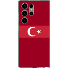 TechTree Samsung Galaxy S23 Ultra Uyumlu Türk Milli Takım Kırmızı Forma Baskılı Silikon Kılıf