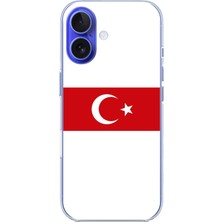 TechTree iPhone 16 Uyumlu Türk Milli Takım Beyaz Forma Baskılı Silikon Kılıf