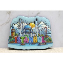 Lavly Ahşap Istanbul Temalı Magnet - Yöresel Hediyelik Eşya Turistik Hatıra
