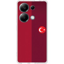 TechTree Redmi Note 13 Pro 4g Uyumlu Türk Milli Takım Parçalı Forma Baskılı Silikon Kılıf