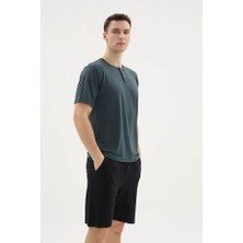 Kly Pijama Kly 26213 Erkek Bambu Yarım Düğmeli Yarım Kollu Şort Takım