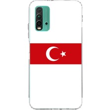 TechTree Redmi 9t-Poco M3 Uyumlu Türk Milli Takım Beyaz Forma Baskılı Silikon Kılıf
