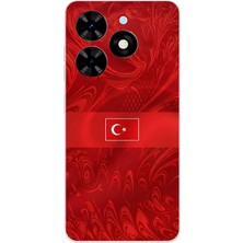 TechTree Tecno Spark 20-20C Uyumlu Türk Milli Takım Desenli Forma Baskılı Silikon Kılıf